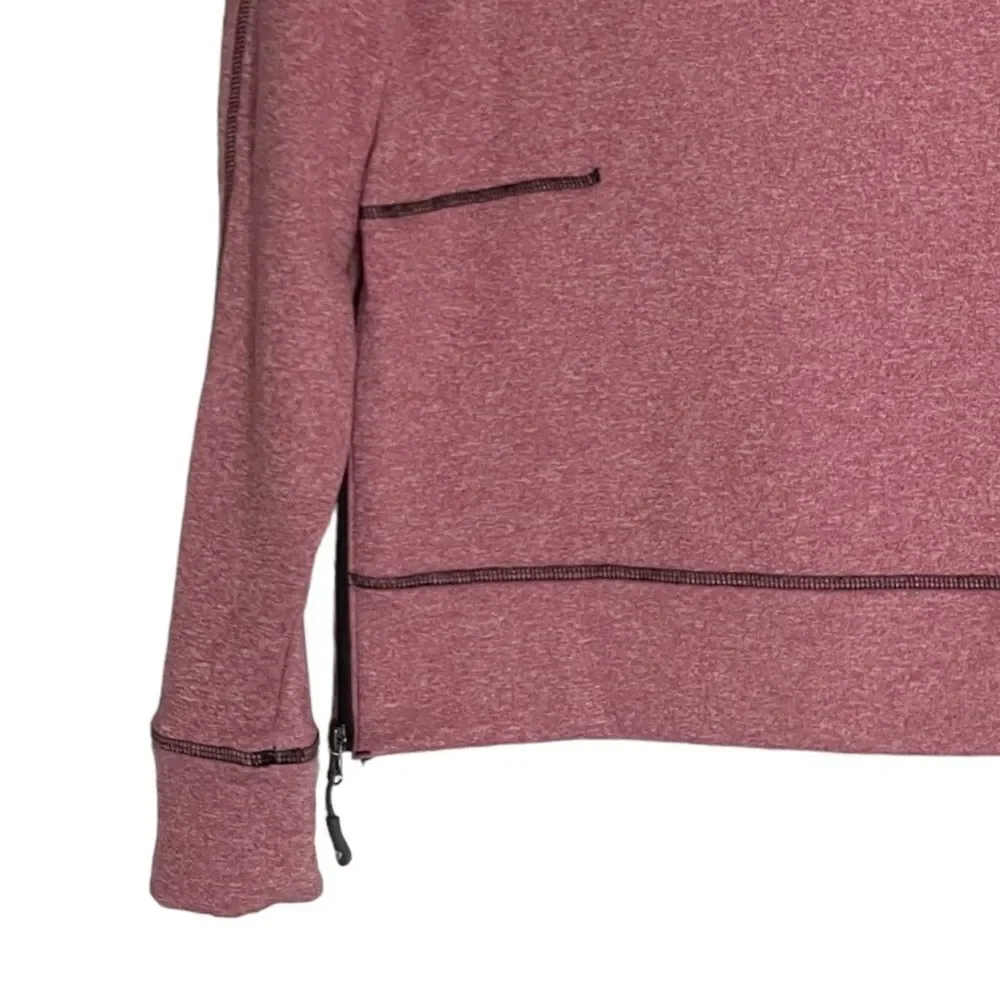 Cremieux Club 38 Fleece Lined Red Heather Quarter Zip Jacket Size M